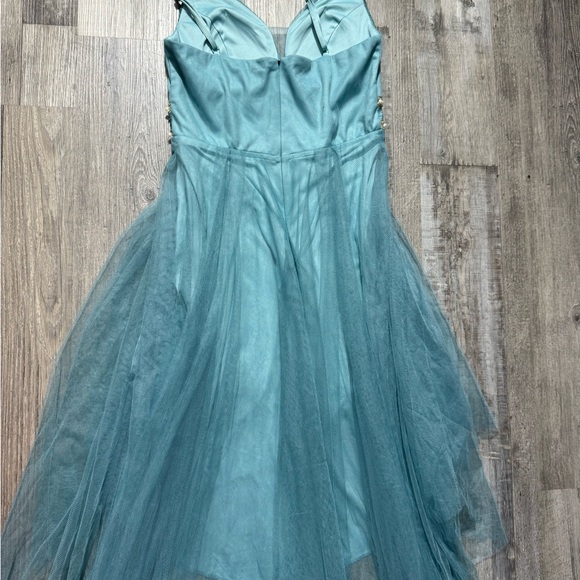 Ever Pretty Green Ruched Sundress Spaghetti Strap Prom wedding party